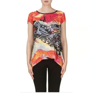Joseph Ribkoff Print Top Size 10